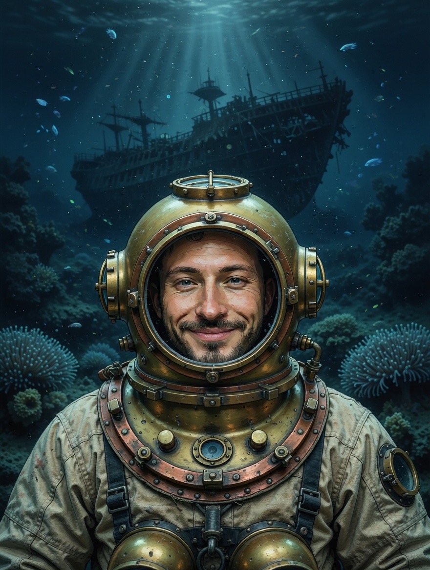 deep sea diver sample theme by Alter8